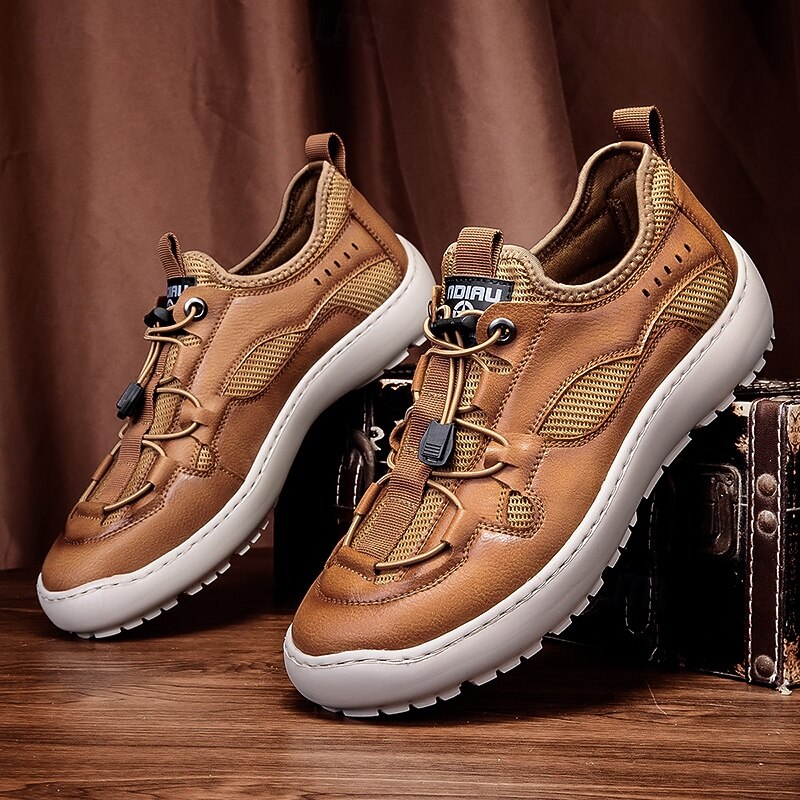 Men's Brown Outdoor Sneakers – Durable Hiking Shoes with Breathable Mesh for Outdoor Adventures, Travel and Weekend Getaways2