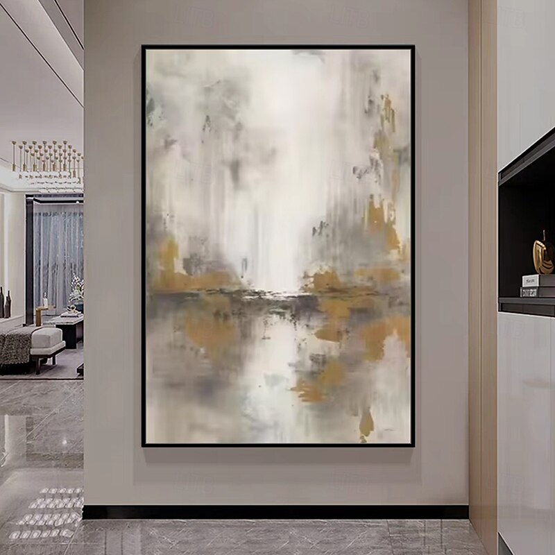 Mintura Handmade Abstract Landscape Oil Paintings On Canvas Modern Wall Art Room Decoration Picture For Home Decor Rolled Frameless Unstretched Painting