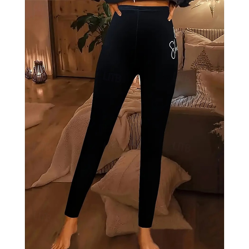 Women's Pants Trousers Leggings Cozy Leggings Streetwear Casual Full Length High WaistPantsSt. Patrick's Day Shamrock Elastic Waist Print Breathability Comfortable Stretchy Vacation Street Daily Wear4