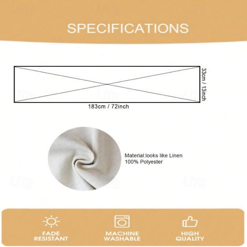 1PC Heart-Shaped Graffiti Table Runner Table Flag - Digital Printed Rectangular Tablecloth for Restaurant, Banquet, Wedding, Party Decoration (33x180cm/13x70.5in)2