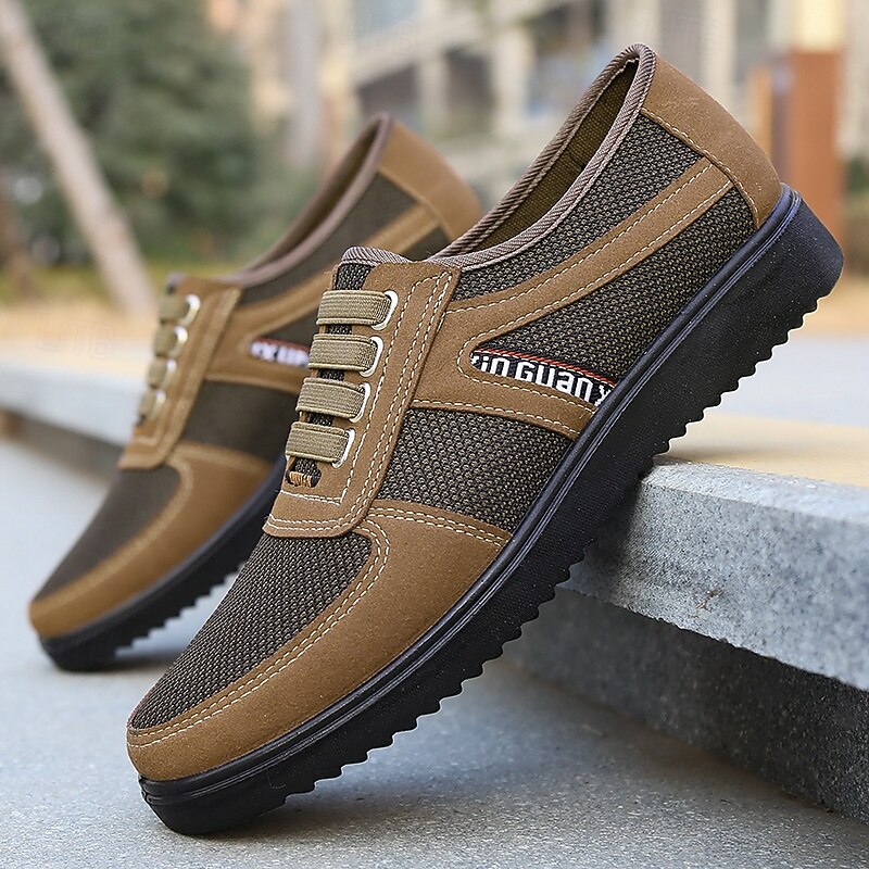 Men's Breathable Mesh Casual Walking Shoes – Lightweight Slip-On Sneakers for Seniors, Outdoor Activities and Summer Days4