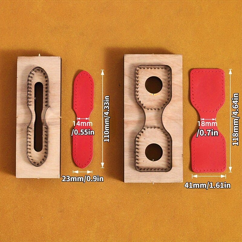 Creative DIY Bag Strap Cutting Die Wooden Template for Handcrafted Leather Projects3