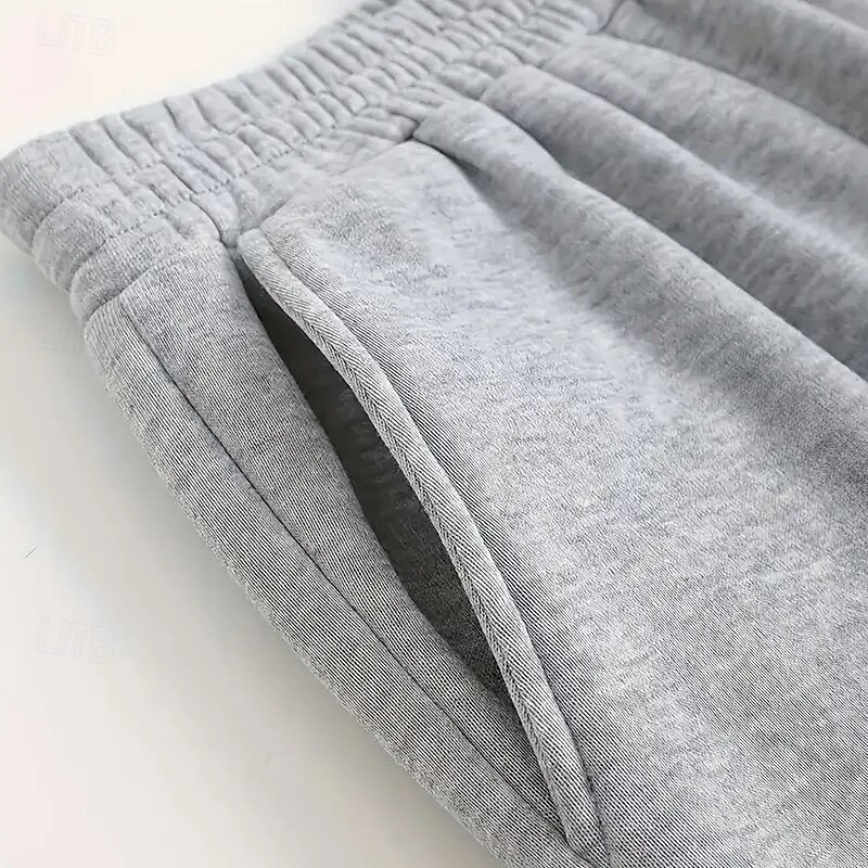 Men's Sweatpants Fleece Pants Joggers Trousers Drawstring Pocket Elastic Waist Solid Colored Moisture Wicking Breathable Full Length Outdoor Casual Daily Fashion Classic Style Black Navy Blue3