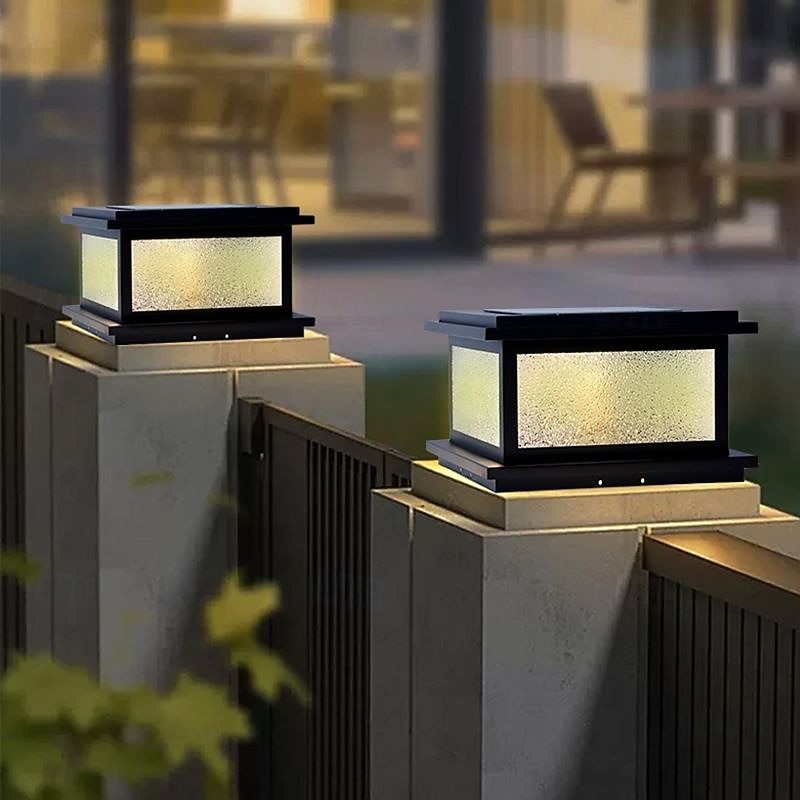 Modern Minimalist Solar Path Lights Outdoor Bright Solar Lights Outdoor Waterproof LED Solar Garden Lights Metal Landscape Lighting2