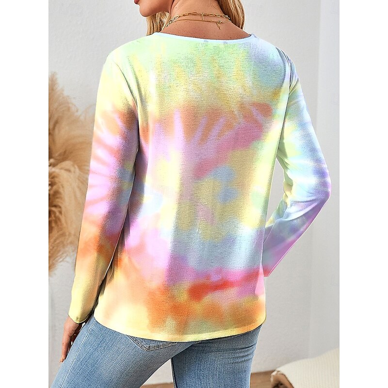 Women's Tunic Graphic Animal Vintage Fashion Stylish Long Sleeve Crew Neck Regular Tops Daily Print Pink Spring Fall Prefall2