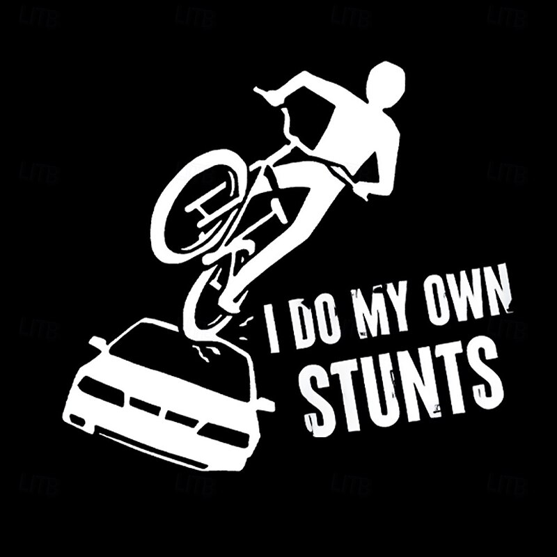 Men's Graphic T-Shirt "I Do My Own Stunts" Funny Biker BMX Stunt Lifestyle Short Sleeve Tee2