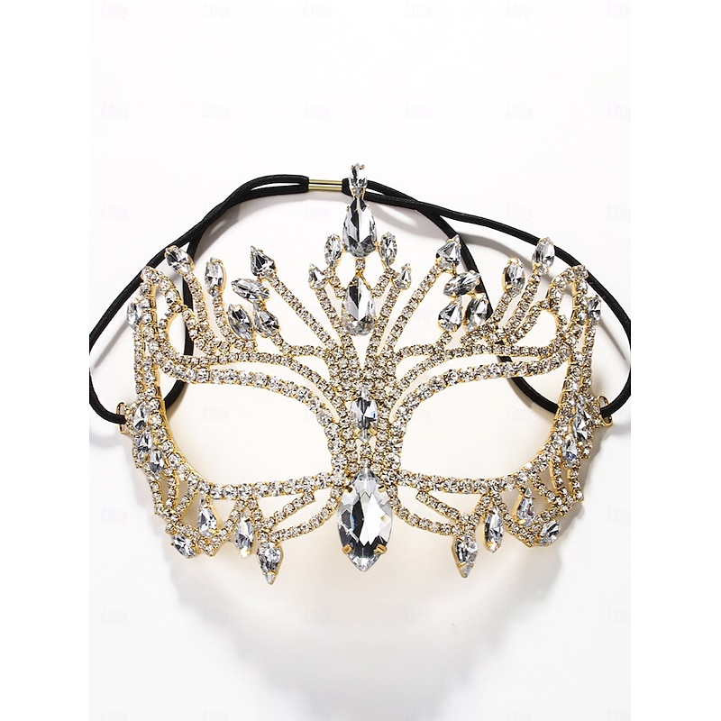 Women's Crystal Rhinestone Masquerade Mask - Luxury Sparkling Diamond Party Face Mask for Ladies, Elegant Costume Accessory for Halloween Party, Ball and Evening Events4