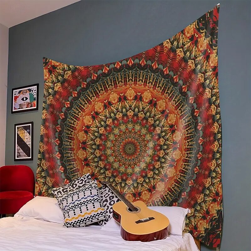 Tapestry Blanket Wall Hangings Mandala Vintage Ethnic Mystic Bedroom Living Room Dorm Home Decor2