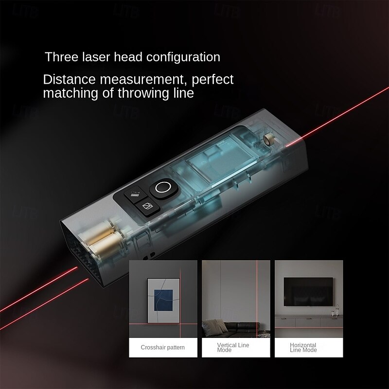 Protap Mini Laser RangefinderLightweight and Portable LCD DisplayDistance Meter Ultra-long Battery Life Laser Type MS-12