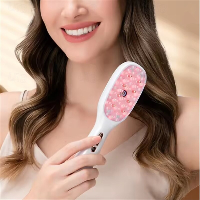 New EMS Electric Massage Comb Spray Comb Head Acupoint Medicine Comb Red Blue Light Therapy Device Anti-Hair Loss Brush4