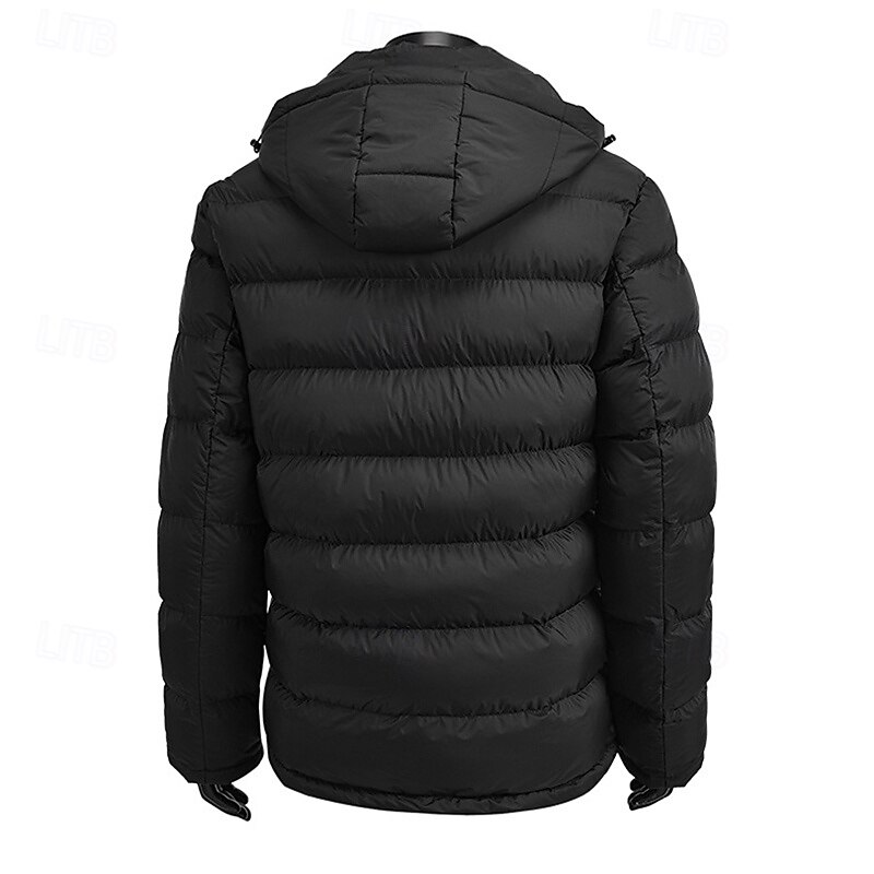 Men's Hiking Jacket Puffer Jacket Thermal Jacket Outdoor Thermal Hiking Outfits Hiking Clothes Winter Autumn / Fall Top Camping / Hiking / Caving Running Black Army Green Dark Blue3