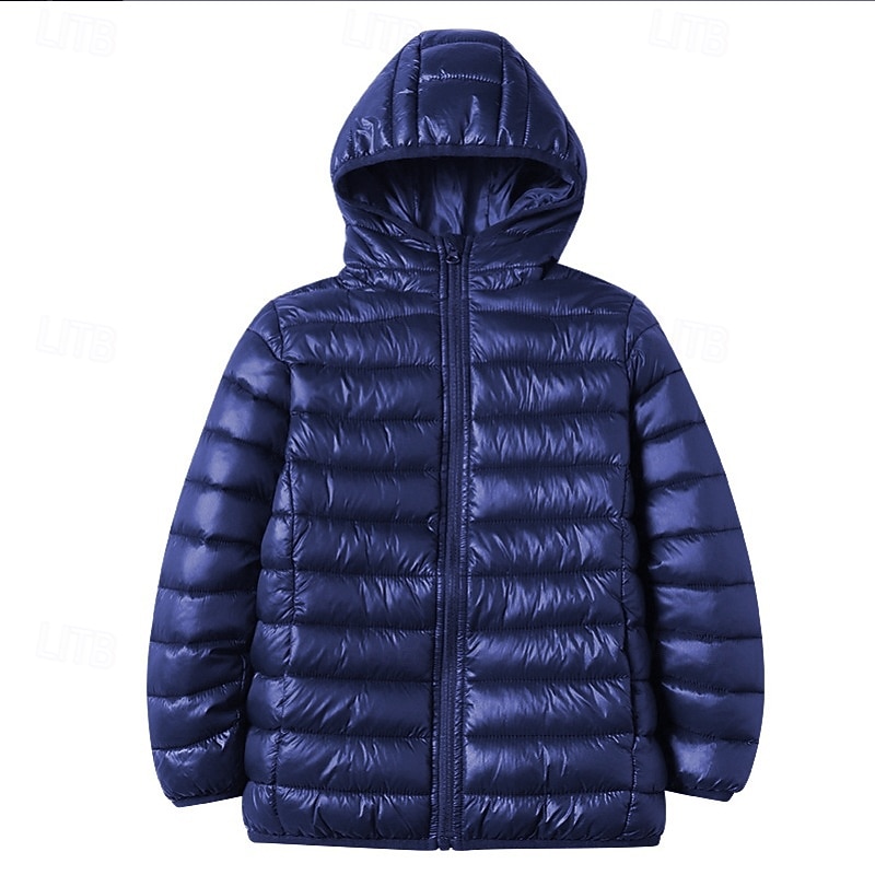 Boys 3D Plain Coat Long Sleeve Winter Active Cool Polyester Kids 3-13 Years Sport Regular Fit3