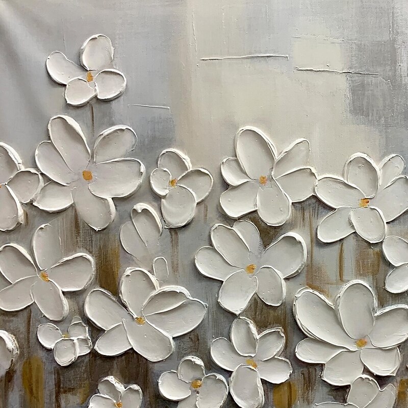 Mintura Handmade 3D Texture Flowers Landscape Oil Paintings On Canvas Wall Art Decoration Modern Abstract Picture For Home Decor Rolled Frameless Unstretched Painting3