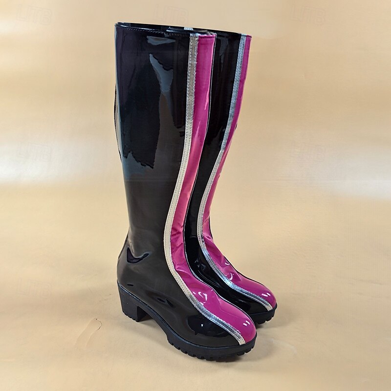 Korean Idol Inspired Idol Pop Star Shoes Boots Costume Virtual Idol Movie Cosplay for Women's Adults Halloween Carnival Performance Comic Con Anime Expo3