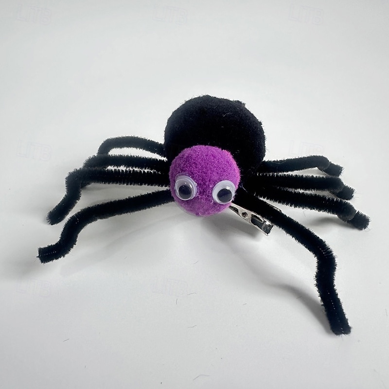 Kids Girls' Hair Accessories Sweet Outdoor Vacation Spider Black White2