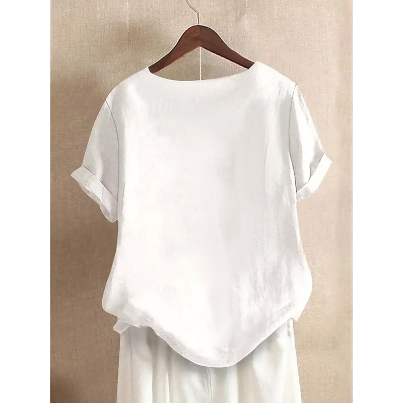 Women's Blouse Graphic Animal Vintage Tropical Stylish Short Sleeve Regular Tops Holiday Buttons Print White Yellow Navy Blue Green Summer Spring3