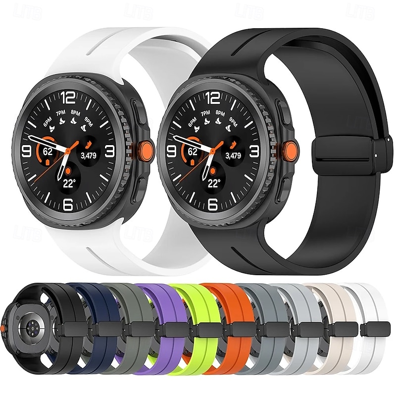 Strap for Samsung Galaxy Watch 8 Classic Silicone Magnetic Buckle Band for Galaxy Watch8 44mm 40mm Accessories