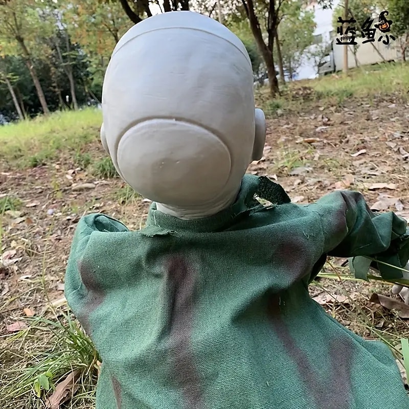 Halloween Crawling Zombie Decoration Animated Ghost Props with Sound Activation Suitable for KTV Bars Haunted Houses - Horror Electric Toys for Tailgate Parties General Party Games and Events -3