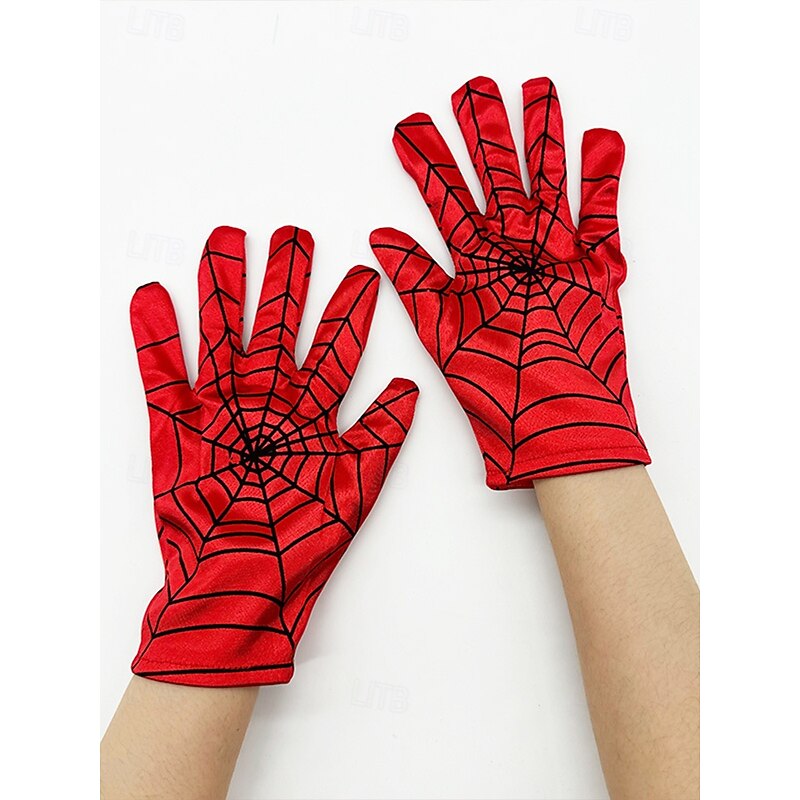 Men's Halloween Spider Web Gloves – Stretchy Cosplay Costume Accessory for Party, Role Play and Nightlife3