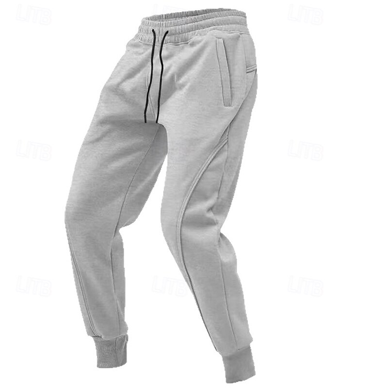 Men's Sweatpants Joggers Athletic Pants Trousers Casual Pants Drawstring Pocket Elastic Waist Solid Colored Moisture Wicking Breathable Full Length Sports Outdoor Running Streetwear Fashion Classic4