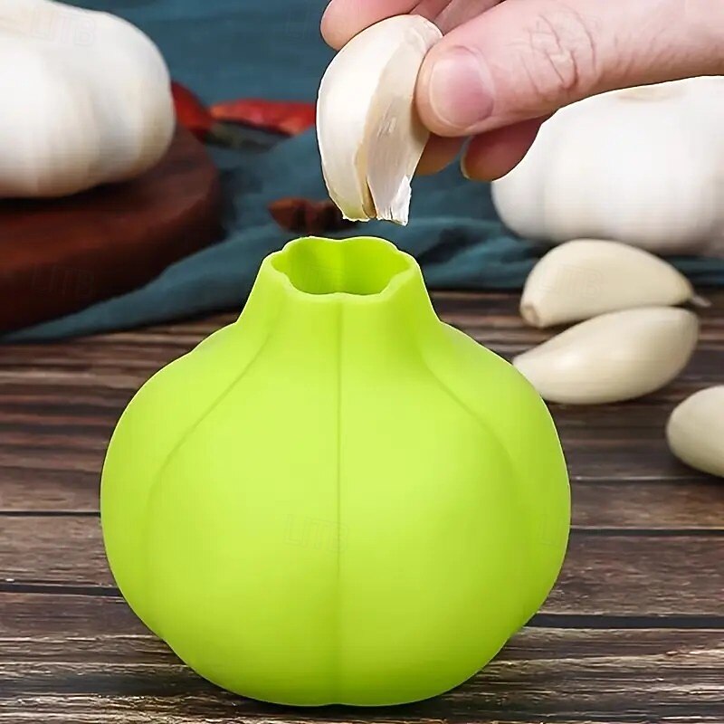 2PCS Silicone Garlic Peelers, Easy-to-Use Kitchen Tool for Quickly Removing Garlic Skin, Convenient, Quick, and Easy-to-Clean Kitchen Gadget4