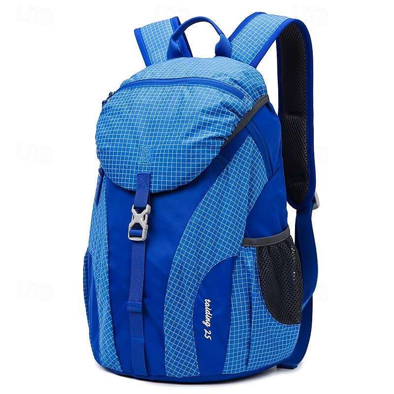 25 L Hiking Backpack Rain Waterproof Outdoor Hiking Climbing Camping Nylon Blue Orange4