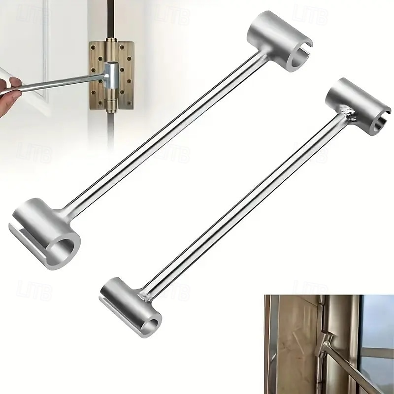 Door Hinge Adjustment Tool 14-19mm/23-25mm Hinges Gap Adjusting Wrench Double Headed Seam Adjustments Tool for Hinge Hole Repair