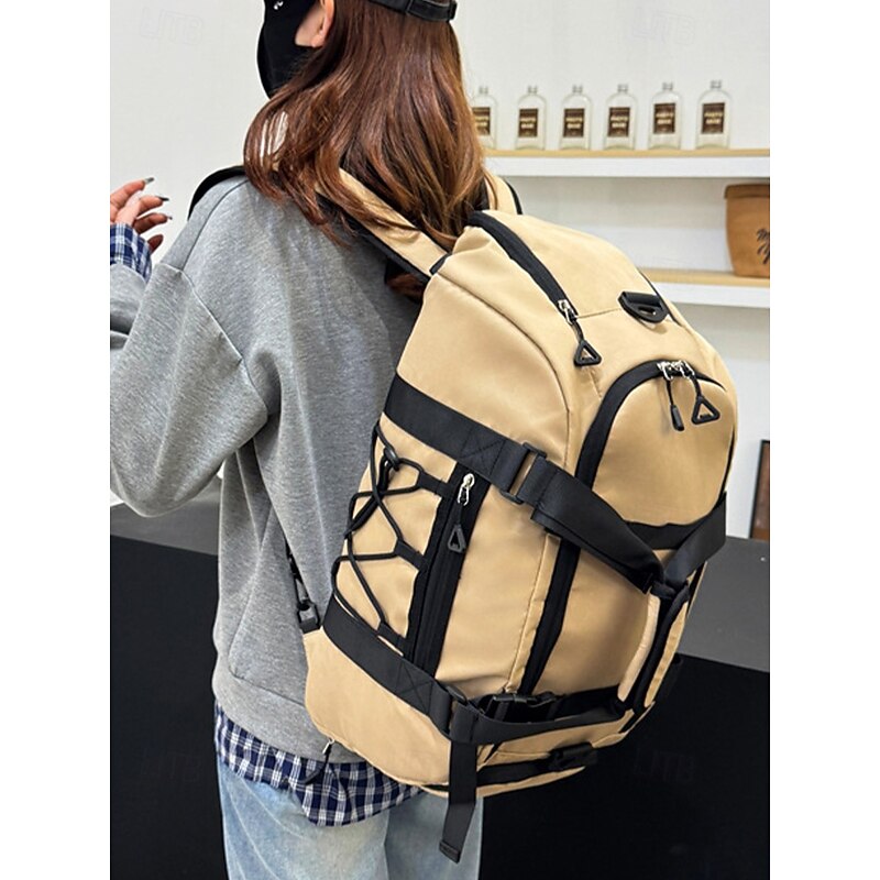 Women's Large Capacity Waterproof Travel Duffel Backpack – Convertible Scratch-Resistant Gym Bag with Multiple Compartments for Outdoor, Sports, Weekend Trips and Daily Use3