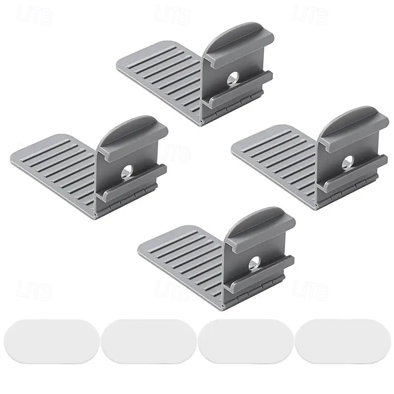 4pcs Folding Mattress Stabilizer Sheets Durable PP Plastic Non-Slip Bedding Fixing Sheets Prevents Bedding Movement & Maintains Bed Structure Easy Install for All Beds3