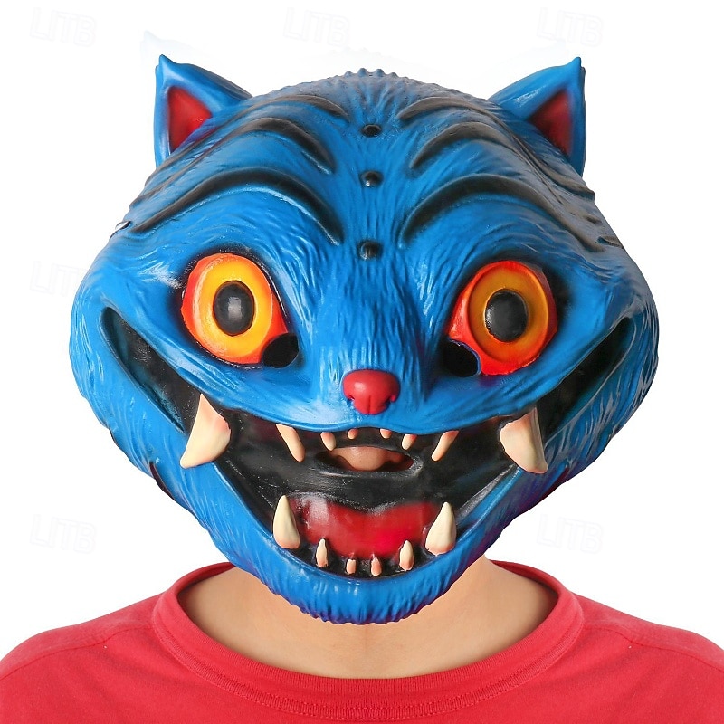 Korean Idol Inspired Pop Star Morrigan Sajo Blue Tiger Halloween Mask Halloween Props Carnival Mardi Gras Easy Halloween Costumes Dress Up