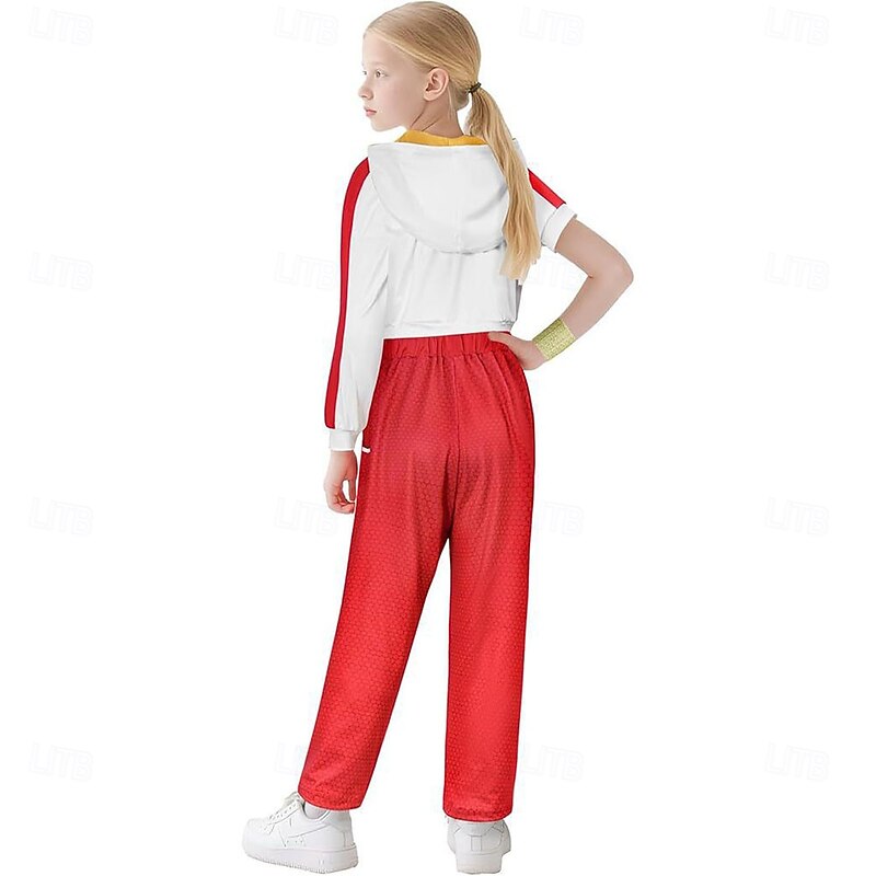 Zombie School Zombies 4 Nova Cheerleader Skirt Coat T-shirt Movie Cosplay Costume Movie Cosplay for Girls' Kid's Halloween Performance Halloween Masquerade2