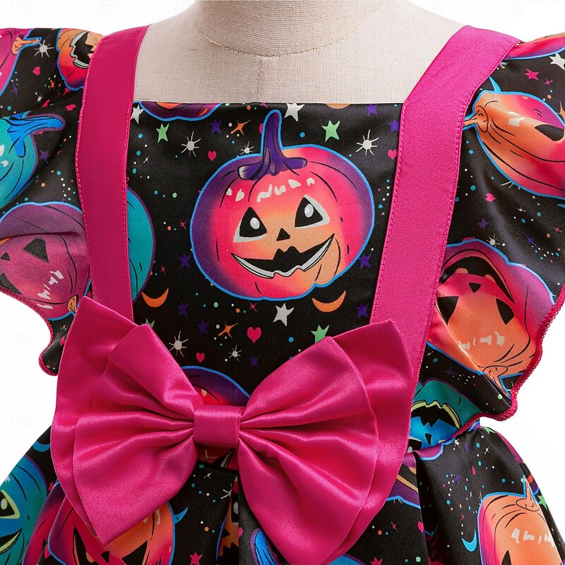 Kids Girls' Party Dress Fruit Sleeveless Special Occasion Halloween Party Princess Polyester Summer Spring 3-10 Years Rose Red4