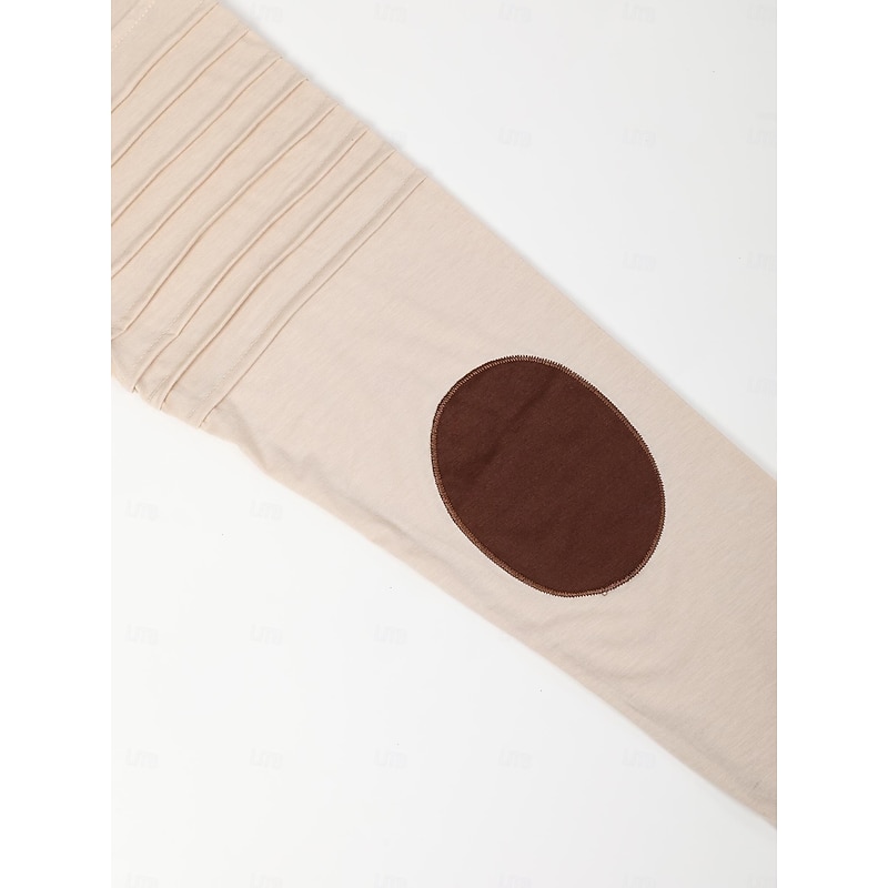 Men's T Shirt Tee Top Long Sleeve Shirt Long Sleeve Hooded Fall Spring &  Fall Color Block Slim Pleated Fashion Designer Basic Lace up Patchwork Vacation Street Casual Black Army Green Beige Top Tee2