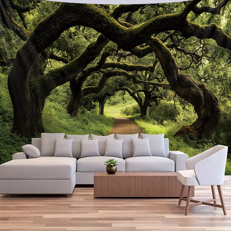 Tapestry Banners Wall Hangings Landscape Forest 3D Bedroom Living Room Dorm Home Decor4