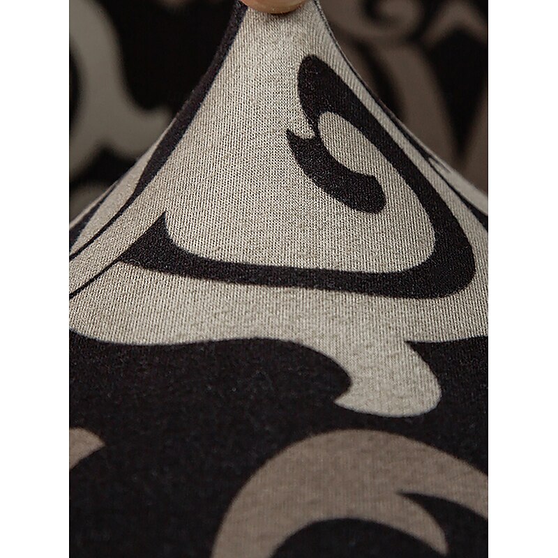 Club Chair Slipcover - Striped/Plants/Geometric Print Polyester Cover | Fits Most Standard Armchairs | Machine Washable4