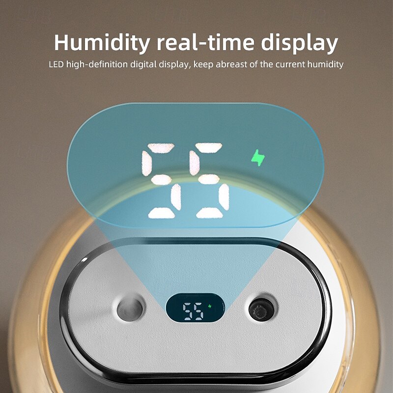 New 2L Double Spray Humidifier Usb Large-Capacity Home Bedroom Office Nightlight Humidifier Gift2