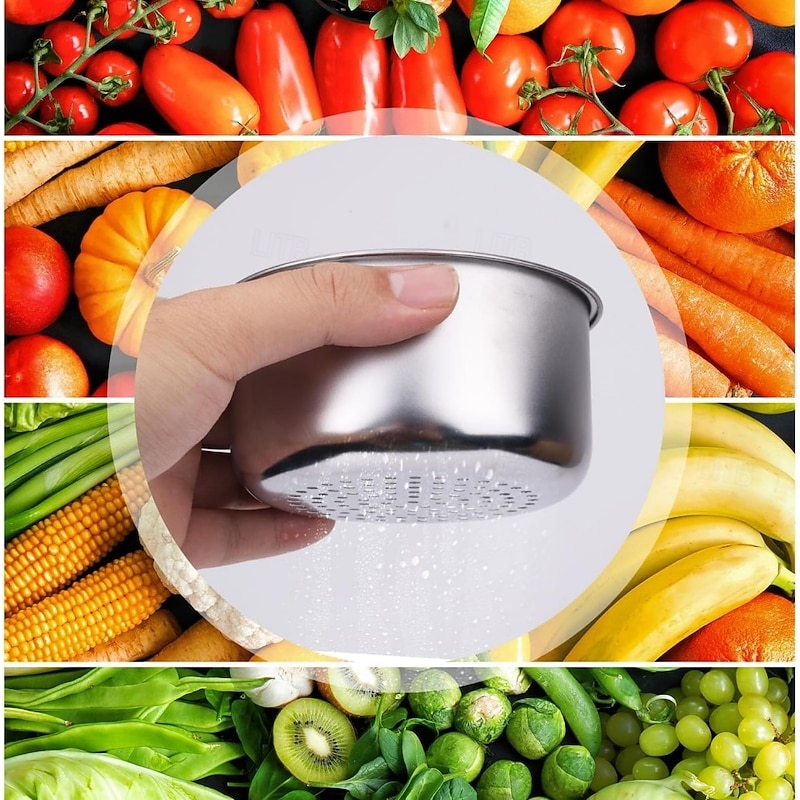 3 Pack Swan-Shaped Stainless Steel Drain Basket for Kitchen Sink, Quick Drain Filter, Multi-Functional Hanging Strainer for Fruits, Vegetables, and Food Waste3
