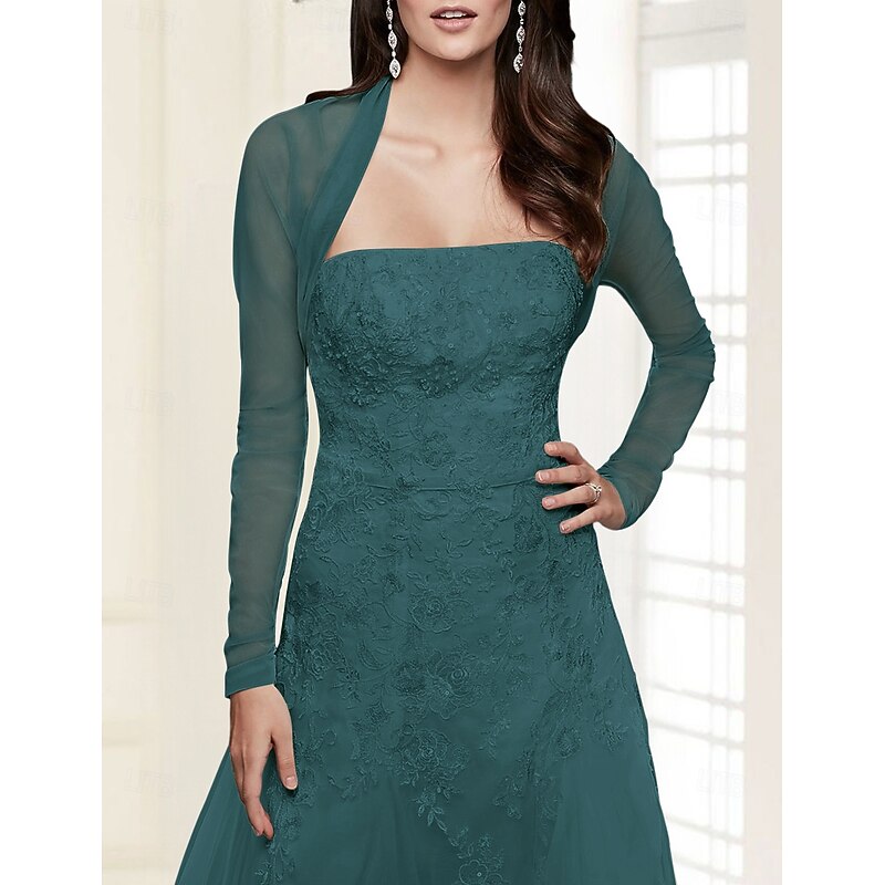 Shawls Women's Wrap Bridal's Wraps Pure Bridal Long Sleeve Tulle Wedding Wraps With Pure Color For Wedding Fall dress to impress4