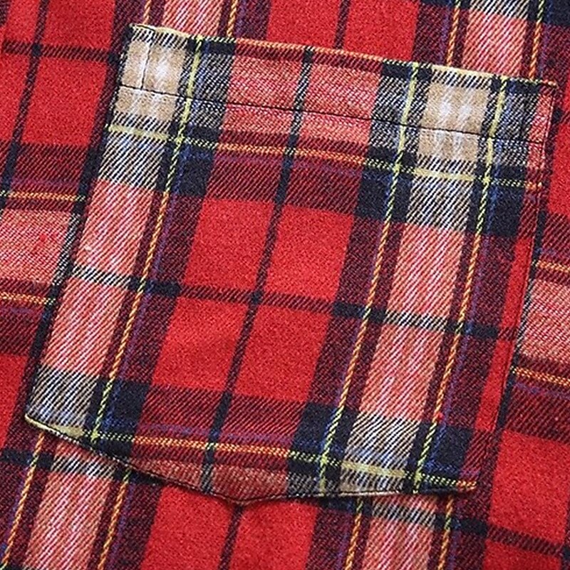 Men's Shirt Summer Shirt Casual Shirt Beach Shirt Button Up Shirt Yellow Red Green Short Sleeve Plaid Lapel Vacation Hawaiian Pocket Clothing Apparel Polyester Fashion Casual Comfortable3