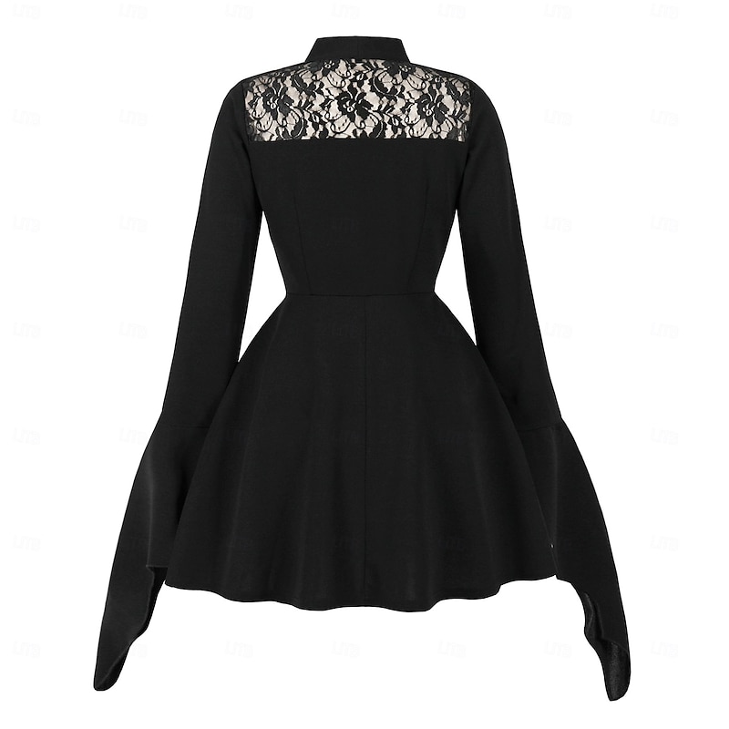 Punk & Gothic Midi Dress Fancy Dress Women's Halloween Carnival Party Adults Dress4