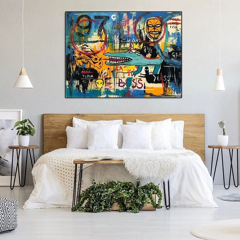 Handmade Oil Painting Canvas Wall Art Decoration Modern Street Art Graffiti Abstract for Home Decor Rolled Frameless Unstretched Painting2