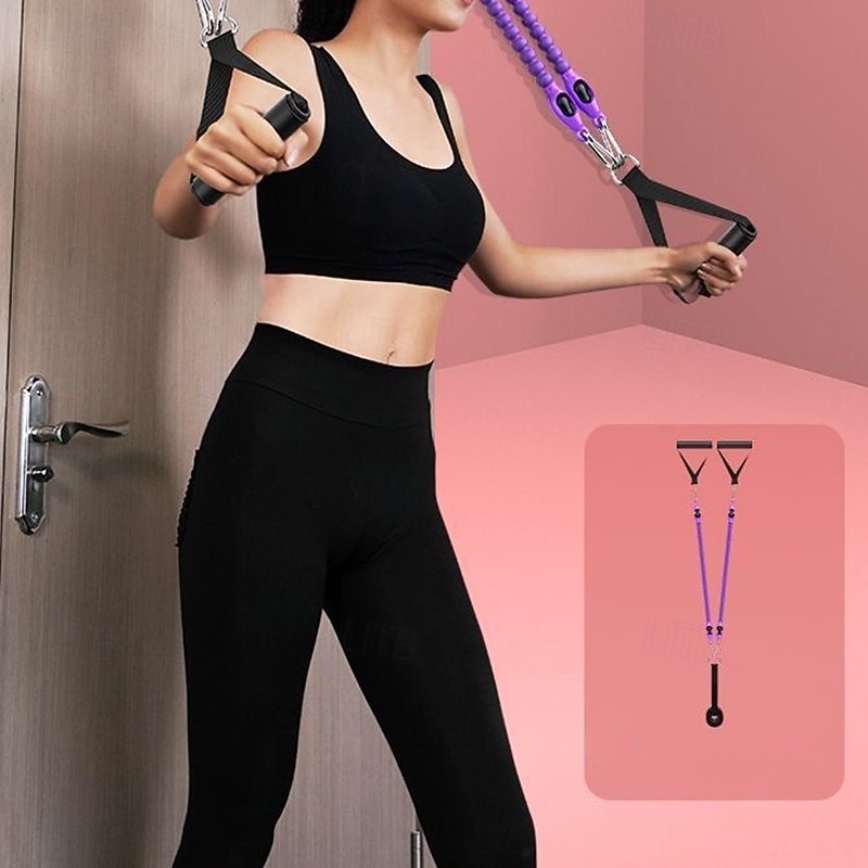 Abdomen / Waist / Arm / Leg Stretching Slimming Training Plain Elastic Multifunction Tension Rope For Pilates Yoga2