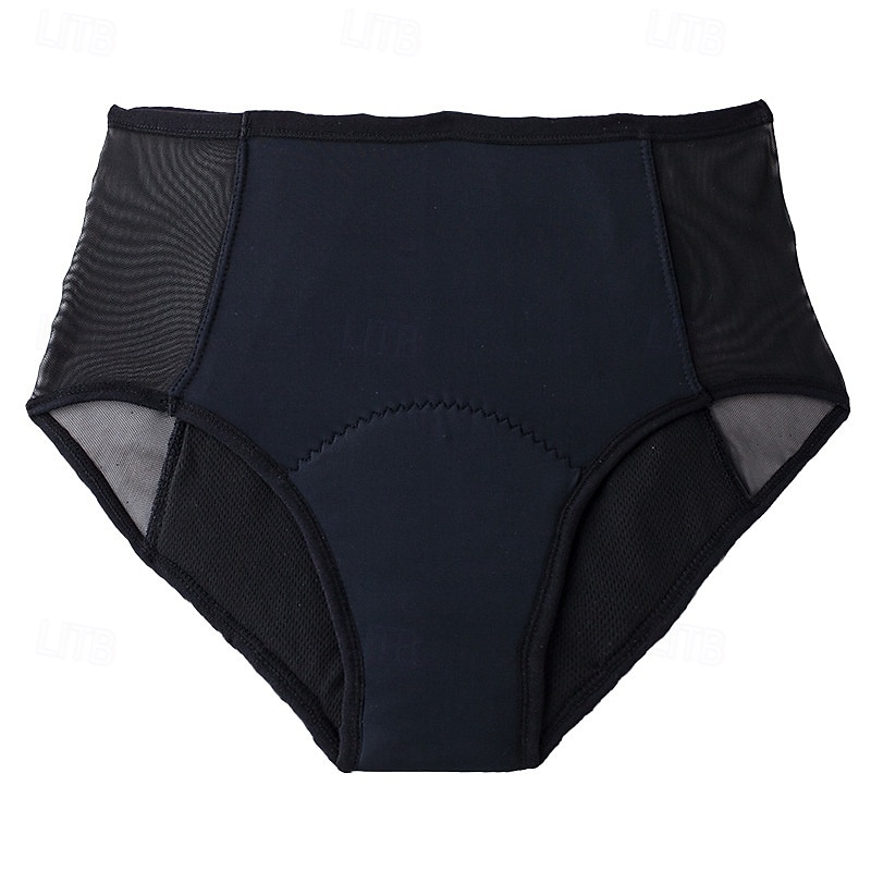 Women's Panties Basic Panties Elastic WaistNightwearNylon Daily Wear Weekend Solid Colored Casual Black Summer2