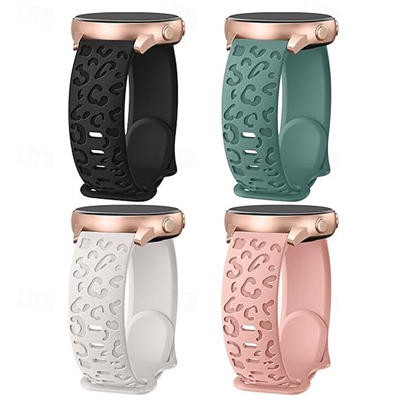 4 Pack Watch Band for Garmin Samsung Amazfit Polar Approach S42 / S40 / S12 GTS 4,4mini, 3,2,2mini, 2e, GTR 42mm, Bip U Pro, U, 3 Pro, 3, S lite, S, lite Watch 8/7/6/5/4 40/44mm, Watch 6 Classic