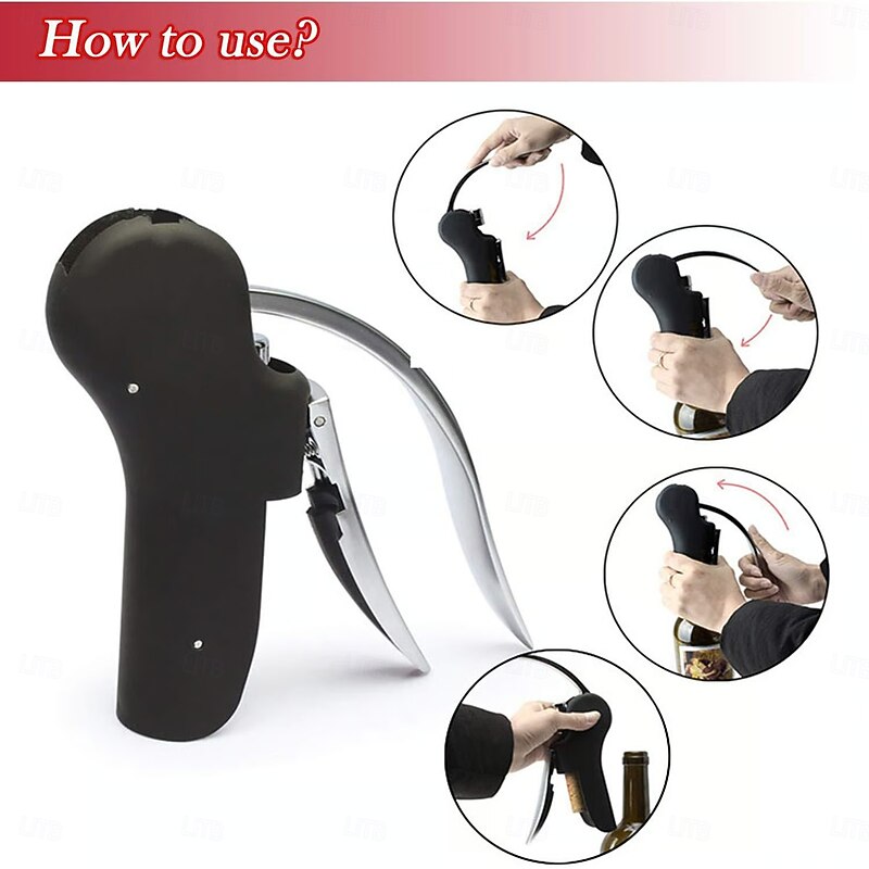 Multifunctional Wine Bottle Opener Goose Shaped Quick Corkscrew Zinc Alloy Red Wine Opener Durable Easy To Use Bar Kitchen Tool Home Party Accessory