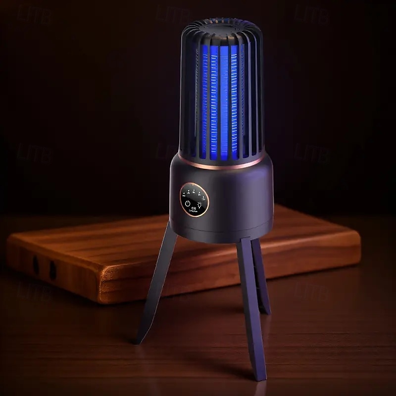 Electric Mosquito Killer Lamp Rechargeable Timer-Controlled Portable Outdoor Mosquito Repellent Camping Night Light2