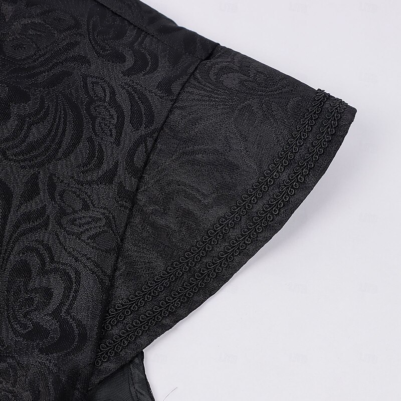 Rococo Victorian Renaissance Vest Prince Nobleman Jacquard Fancy Dress Men's Halloween Carnival Performance LARP Ren Faire Adults' Vest4