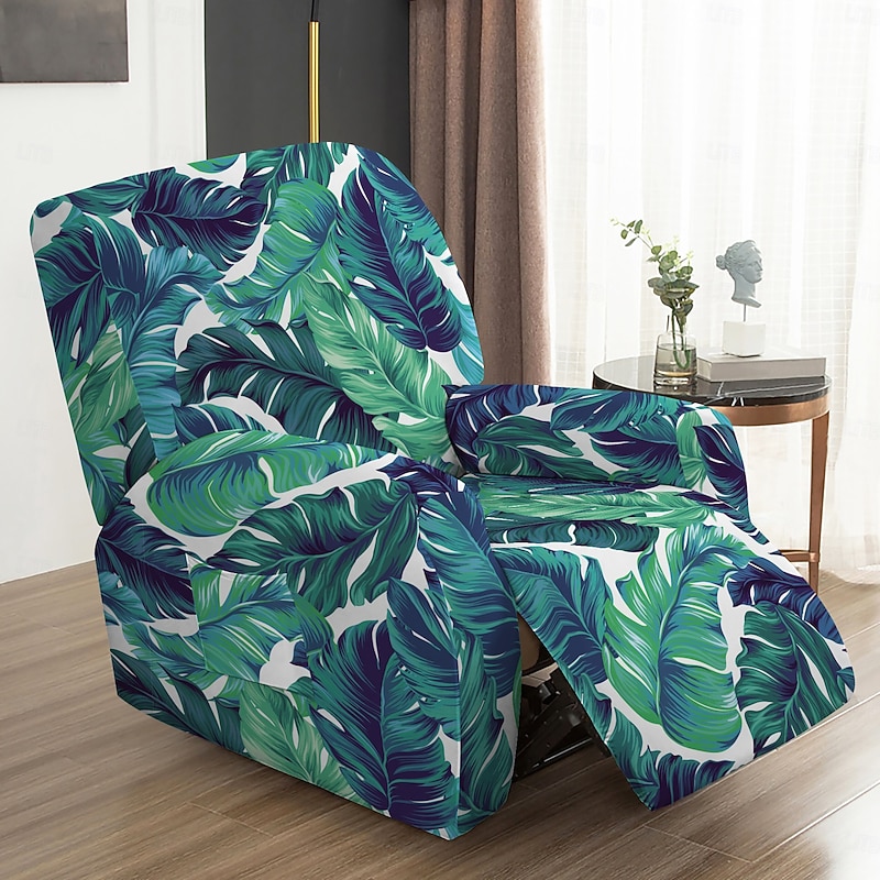 Chaise Lounge Cover, Geometric Printed Polyester Slipcover, Stretch Furniture Protector for Living Room and Bedroom4