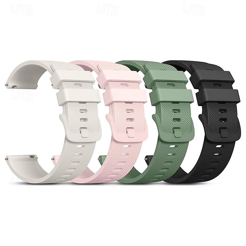 4 Pack Watch Band for Garmin Samsung Galaxy Huawei Watch 3 Pro, Watch 2 Classic, Watch GT 3 Pro / 2 Pro / 2e / Runner / Active / 42mm / 46mm, Honor Magnic 2 GS 3i GTS 4,4mini, 3,2,2mini, 2e, GTR2