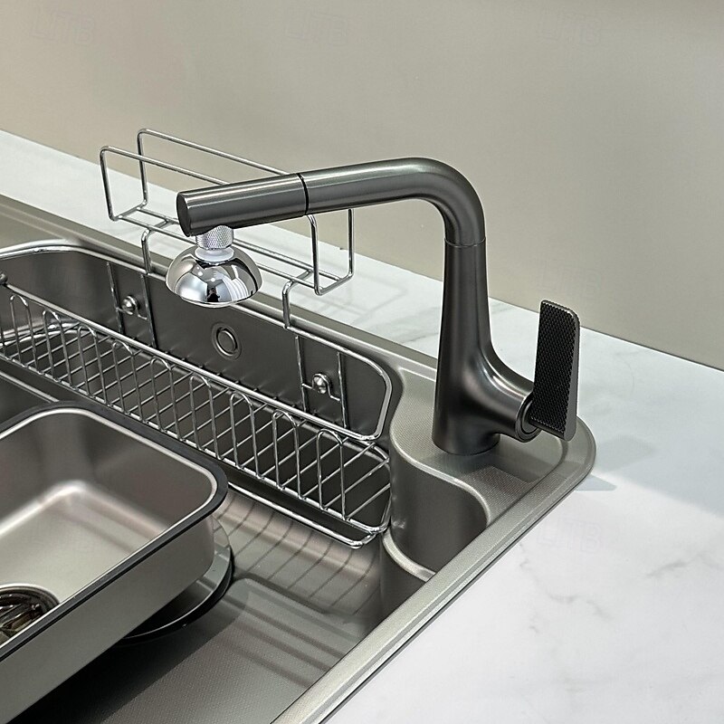Kitchen faucet - Single Handle One Hole Electroplated / Painted Finishes Pull-out / Pull-down / Standard Spout Centerset Modern Contemporary Kitchen Taps